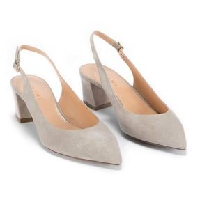 M.GEMI Penna Suede Slingback Heel